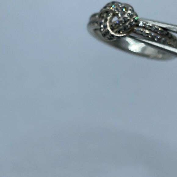 Pandora 925 cubic zirconia ring sz 6 - Picture 2 of 9